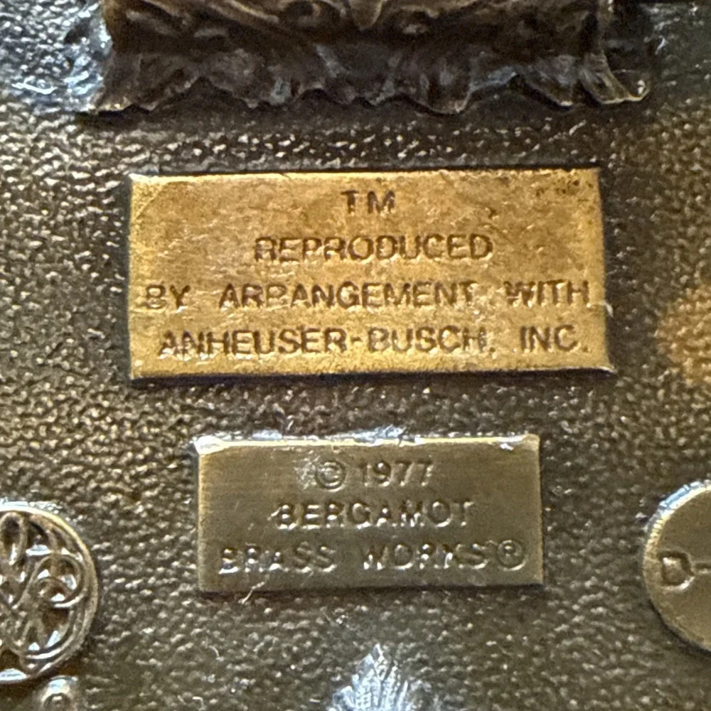 Vintage‎ 1977 Michelob Beer Anheuser Busch Bergamot Brass Works Belt Buckle-USA